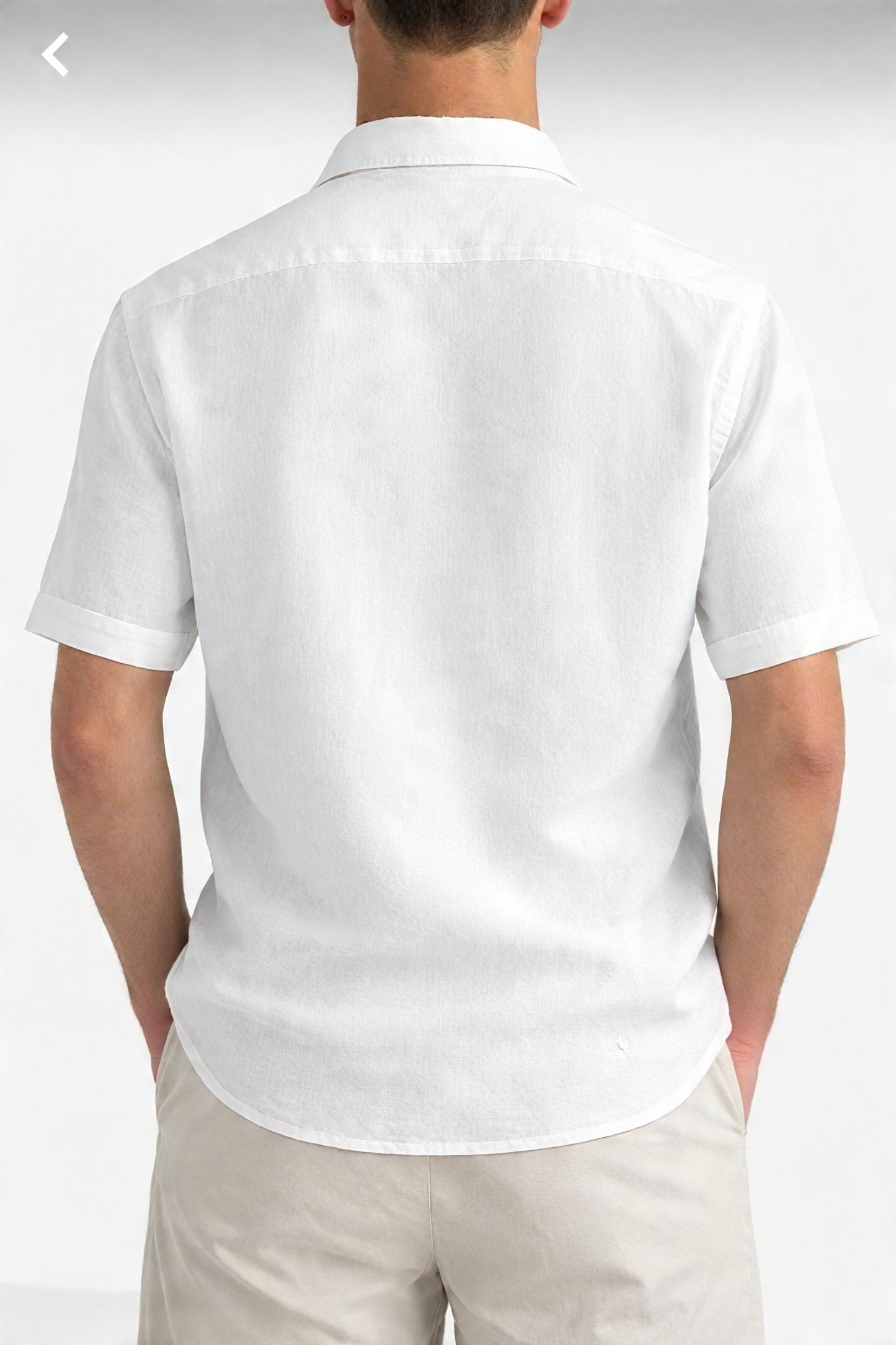 Midnight Palm Relaxed Shirt (White).